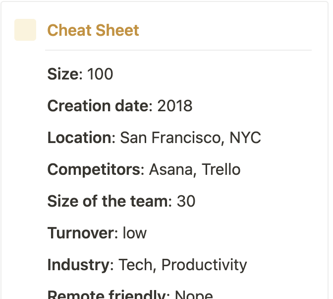 Company research, ready before you walk in.