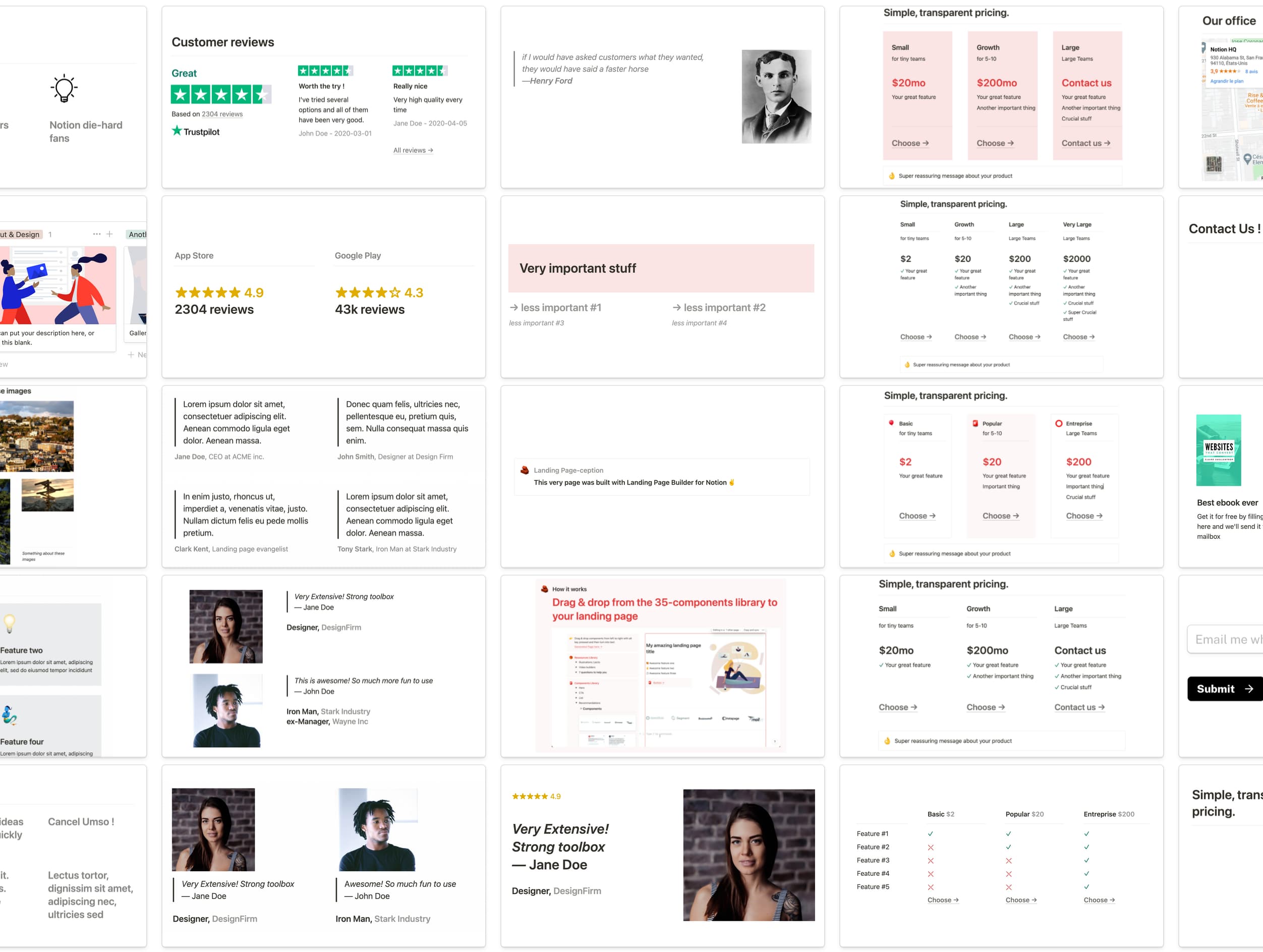 🧱 Landing Page Builder — preview